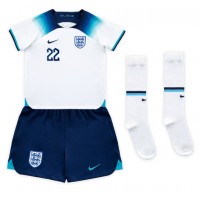 Otroški Nogometni dresi Anglija Jude Bellingham #22 Domači SP 2022 Kratek Rokav (+ Kratke hlače)